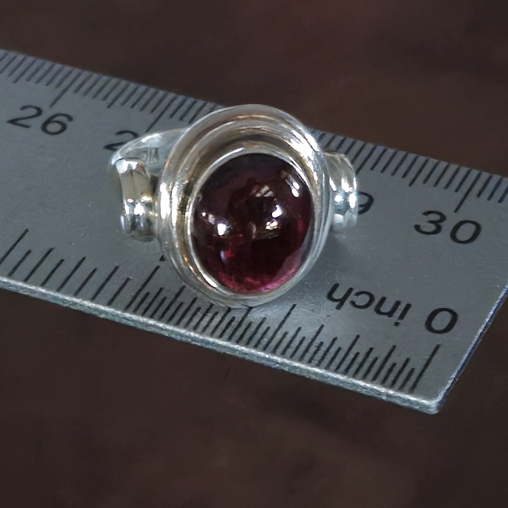 Nicky Butler 925 Sterling Silver Mozambique Garnet Designer Ring Size 6 Vintage - Picture 8 of 15
